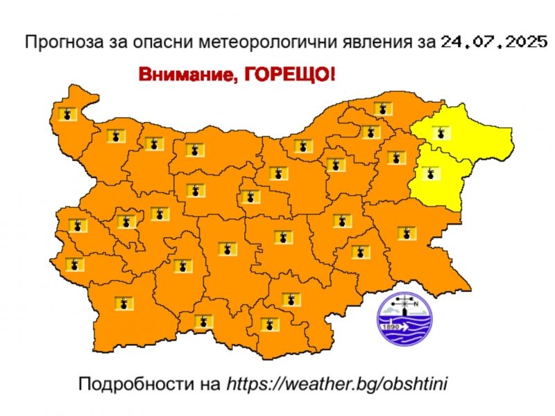 Опасно горещото време продължава и в следващите дни